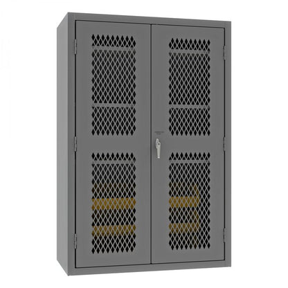 DURHAM MFG EMDC-482472-6B-3S-95 Ventilated Cabinet, 3 Shelves, 6 Bins