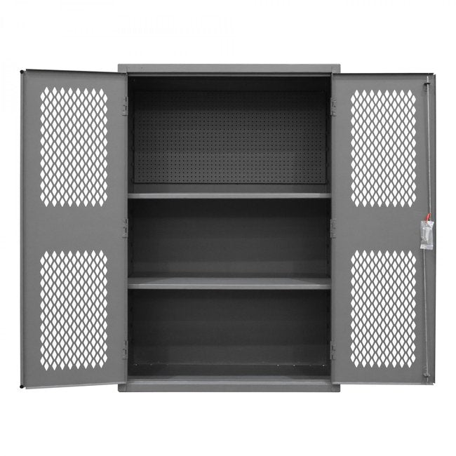 DURHAM MFG EMDC-482472-PB-2S-95 Ventilated Cabinet, 2 Shelves