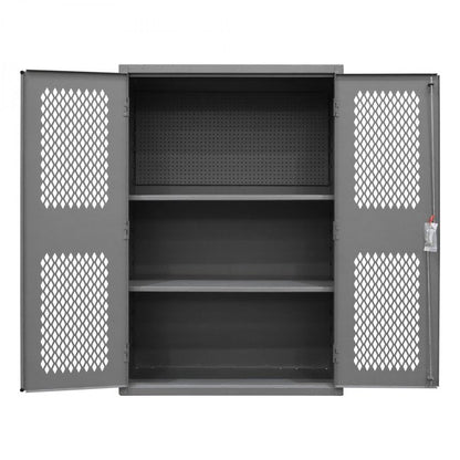 DURHAM MFG EMDC-482472-PB-2S-95 Ventilated Cabinet, 2 Shelves