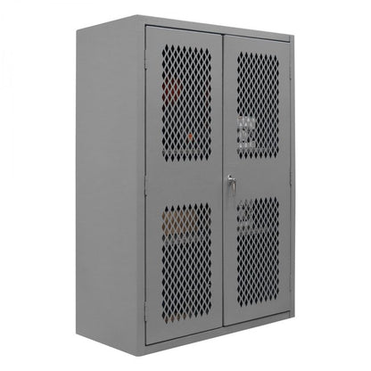 DURHAM MFG EMDC-482472-PB-2S-95 Ventilated Cabinet, 2 Shelves