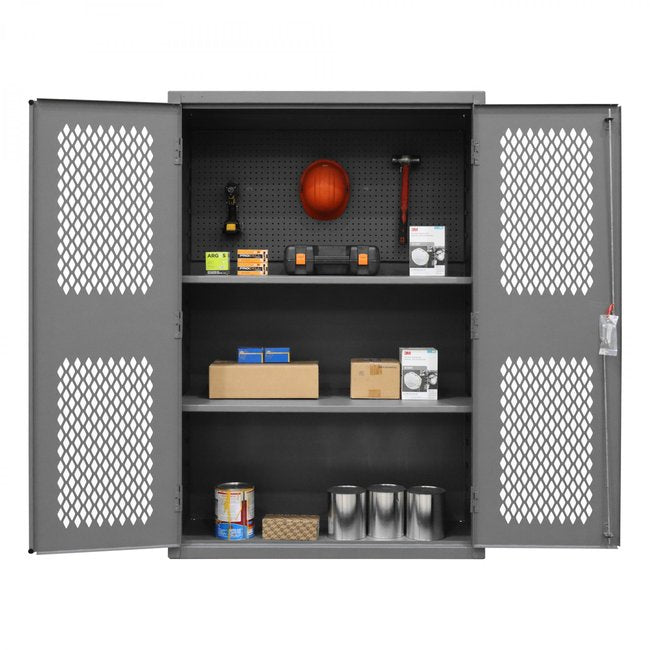 DURHAM MFG EMDC-482472-PB-2S-95 Ventilated Cabinet, 2 Shelves