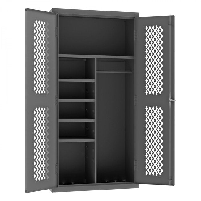 DURHAM MFG EMDCJC-361872-4S-95 Ventilated Cabinet, 4 Shelves