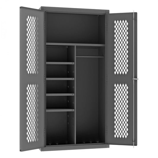 DURHAM MFG EMDCJC-361872-4S-95 Ventilated Cabinet, 4 Shelves