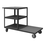DURHAM MFG EPT3S30605PU95 Platform Truck, 3 Shelves