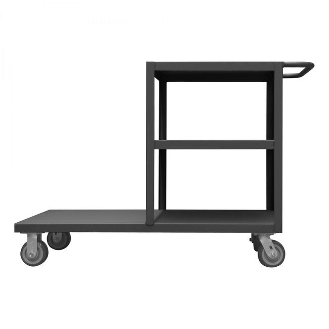DURHAM MFG EPT3S30605PU95 Platform Truck, 3 Shelves