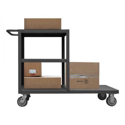 DURHAM MFG EPT3S30605PU95 Platform Truck, 3 Shelves