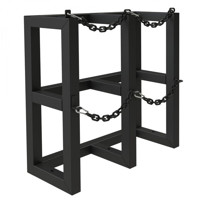 DURHAM MFG GCRV-301230-08T Gas Cylinder Rack for 2 Vert. Cylinders