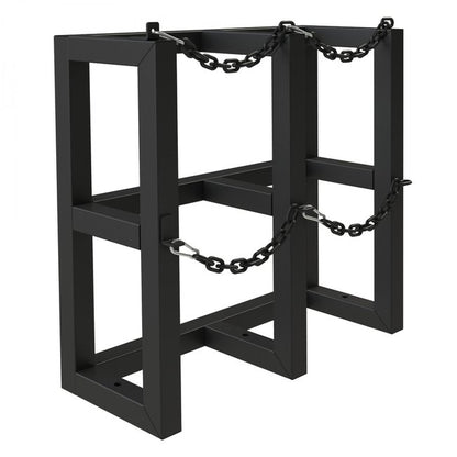 DURHAM MFG GCRV-301230-08T Gas Cylinder Rack for 2 Vert. Cylinders