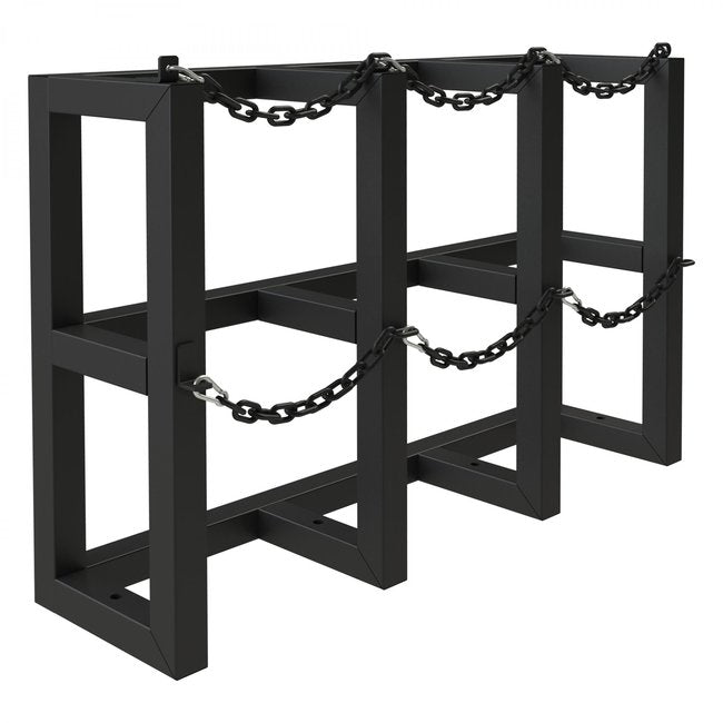 DURHAM MFG GCRV-441230-08T Gas Cylinder Rack for 3 Vert. Cylinders