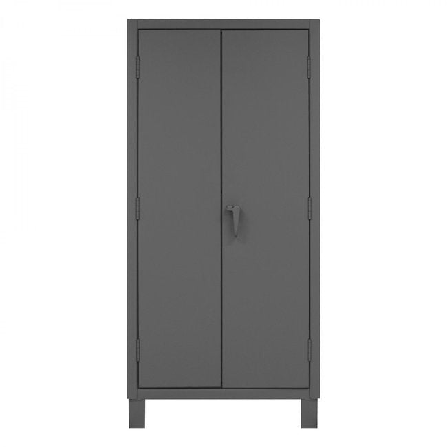 DURHAM MFG HDC-243678-4S95 Cabinet,1 Shelf, Hanger Bar, Gray
