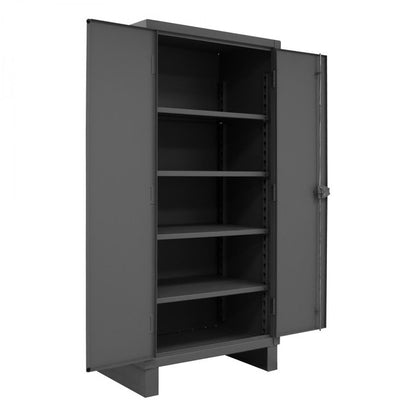 DURHAM MFG HDC-243678-4S95 Cabinet,1 Shelf, Hanger Bar, Gray