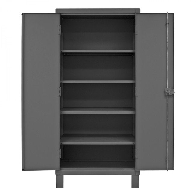 DURHAM MFG HDC-243678-4S95 Cabinet,1 Shelf, Hanger Bar, Gray