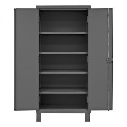 DURHAM MFG HDC-243678-4S95 Cabinet,1 Shelf, Hanger Bar, Gray