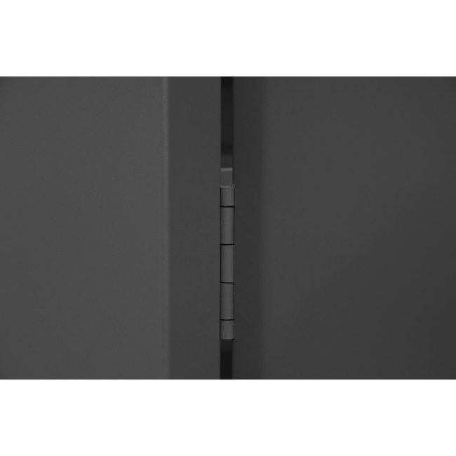 DURHAM MFG HDC-243678-4S95 Cabinet,1 Shelf, Hanger Bar, Gray