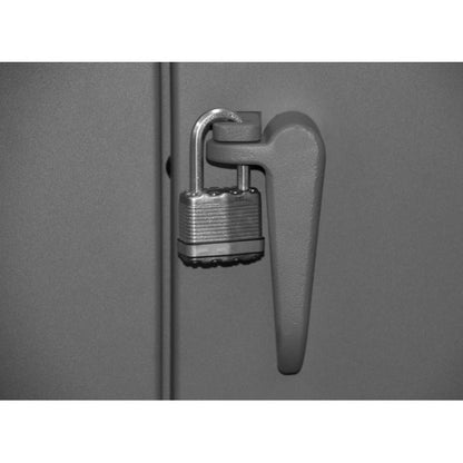 DURHAM MFG HDC-243678-4S95 Cabinet,1 Shelf, Hanger Bar, Gray