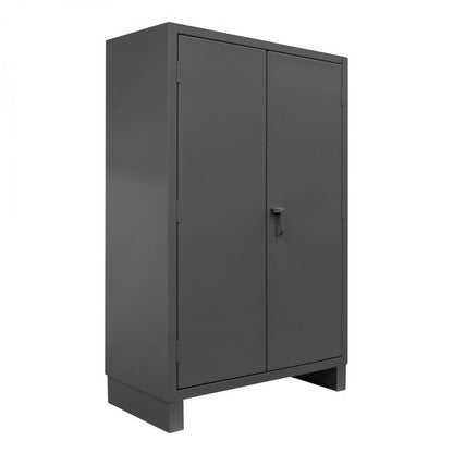 DURHAM MFG HDC-244878-4S95 Cabinet, 1 Shelf, Hanger Bar, Gray