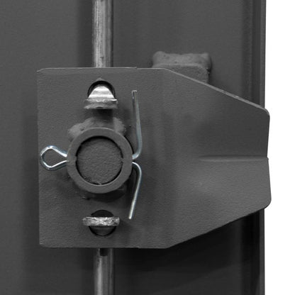 DURHAM MFG HDC-244878-4S95 Cabinet, 1 Shelf, Hanger Bar, Gray