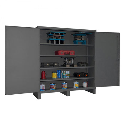 DURHAM MFG HDC-246078-4S95 Cabinet,1 Shelf, Hanger Bar, Gray