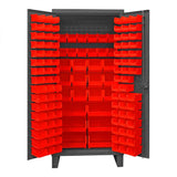 DURHAM MFG HDC36-126-1795 Cabinet, 126 Red Bins