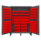 DURHAM MFG HDC60-198-1795 Cabinet, 198 Red Bins