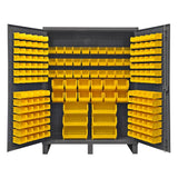 DURHAM MFG HDC60-198-95 Cabinet, 198 Yellow Bins