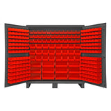 DURHAM MFG HDC72-240-1795 Cabinet, 240 Red Bins