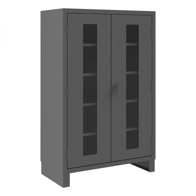 DURHAM MFG HDCC244878-4S95 Cabinet, Clearview Doors, 4 Shelves