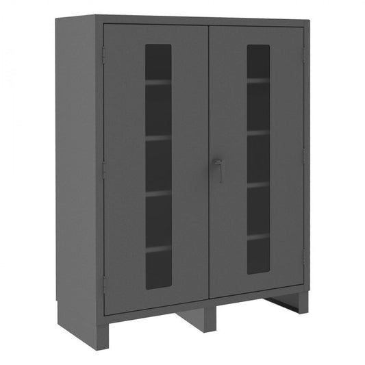 DURHAM MFG HDCC246078-4S95 Cabinet, Clearview Doors, 4 Shelves