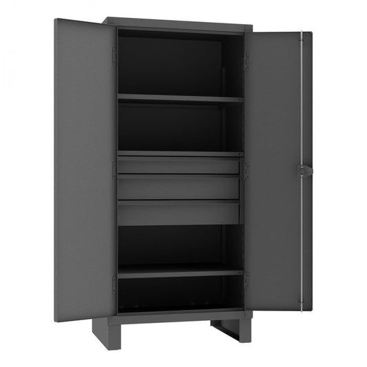 DURHAM MFG HDCD243678-3M95 Cabinet, 3 Shelves, 3 Drawers