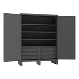 DURHAM MFG HDCD246078-6B95 Cabinet, 4 Shelves, 6 Drawers