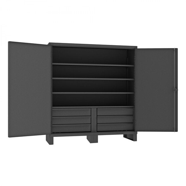 DURHAM MFG HDCD247278-6B95 Cabinet, 4 Shelves, 6 Drawers