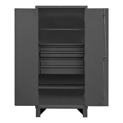 DURHAM MFG HDCDB243678-4M95 Cabinet, 3 Shelves, 4 Drawers