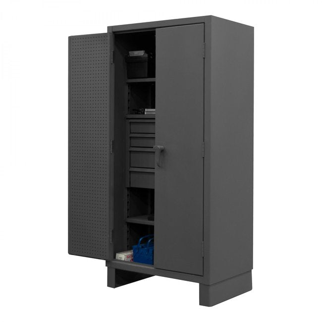 DURHAM MFG HDCDB243678-4M95 Cabinet, 3 Shelves, 4 Drawers