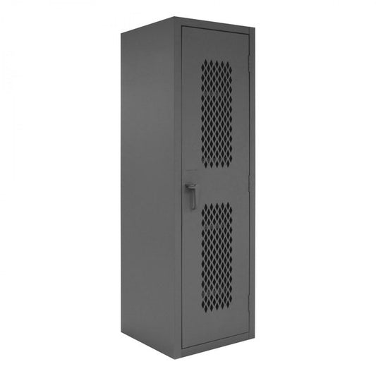 DURHAM MFG HDCL-242478-4S-95 Ventilated Locker, 4 Shelves