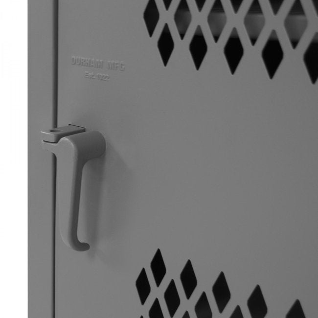 DURHAM MFG HDCL-242478-4S-95 Ventilated Locker, 4 Shelves