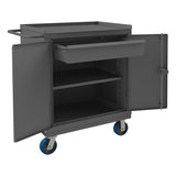 DURHAM MFG HDCM243647-1T95 Heavy Duty Mobile Bench Cabinet, 1 Shelf
