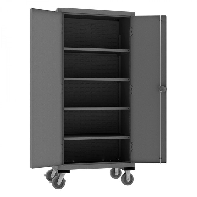 DURHAM MFG HDCM36-4S-95 Mobile Cabinet, 4 Shelves