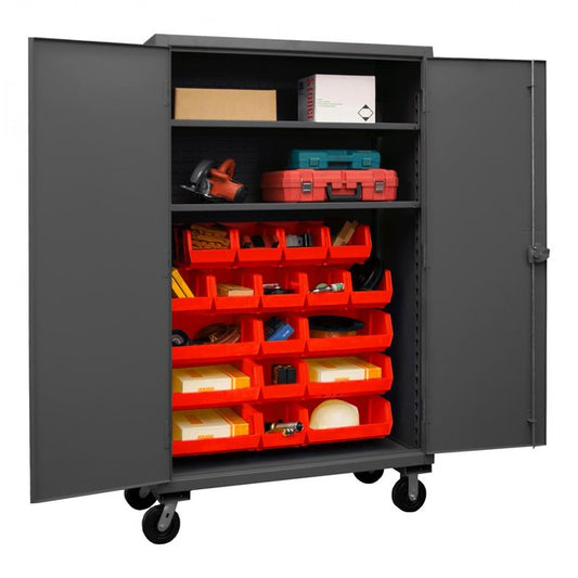 DURHAM MFG HDCM48-18-2S1795 Mobile Cabinet, 2 Shelves