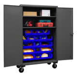 DURHAM MFG HDCM48-18-2S5295 Mobile Cabinet, 2 Shelves