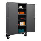 DURHAM MFG HDCM48-4S-95 Mobile Cabinet, 4 Shelves
