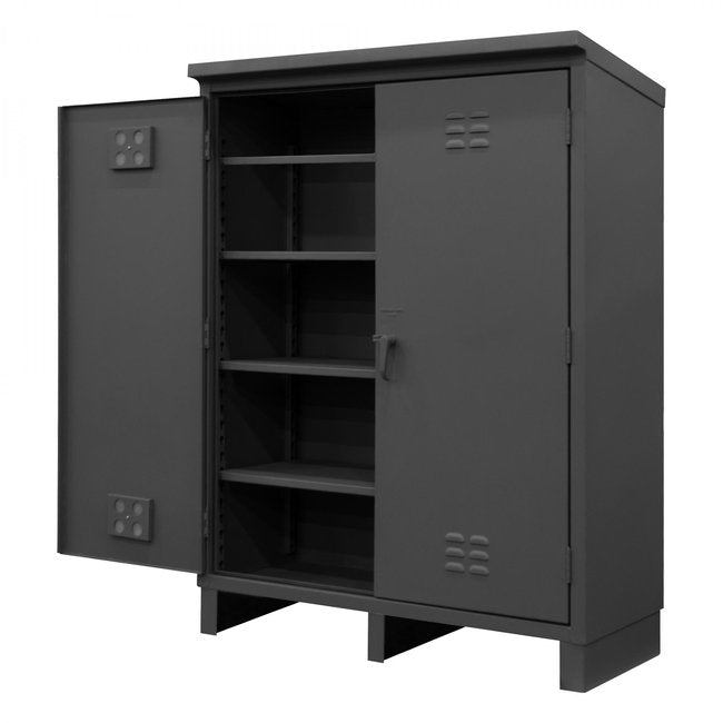 DURHAM MFG HDCO246078-4S95 Outdoor Cabinet, 4 Shelves