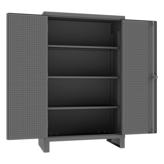 DURHAM MFG HDCP244878-3S95 Pegboard Cabinet, 3 Shelves