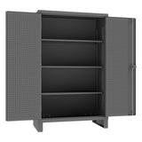 DURHAM MFG HDCP244878-3S95 Pegboard Cabinet, 3 Shelves