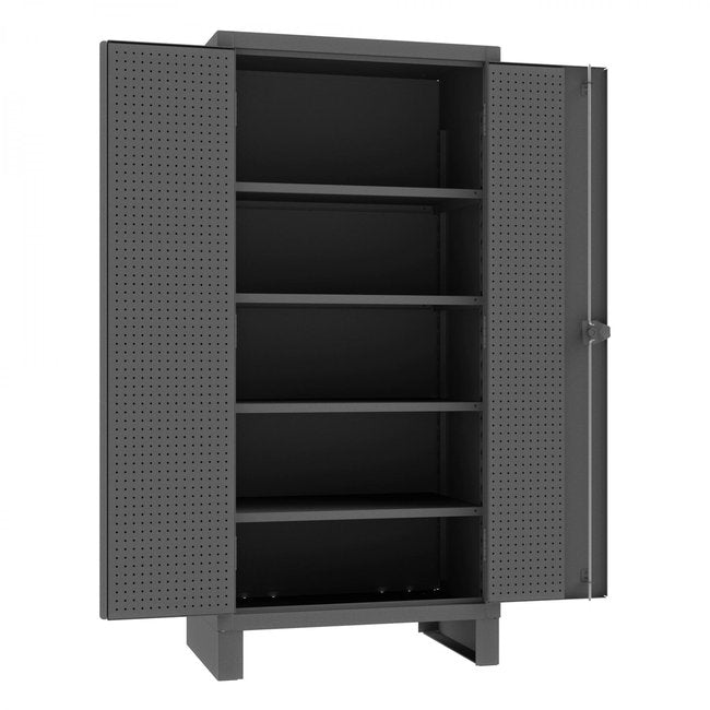 DURHAM MFG HDCP244878-PB32-4S95 Pegboard Cabinet, 4 Shelves