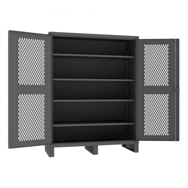 DURHAM MFG HDCV246078-4S95 Ventilated Cabinet, 4 Shelves