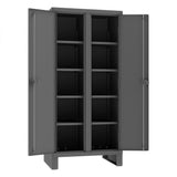 DURHAM MFG HDDS243678-8S95 Double Shift Cabinet, 8 Shelves