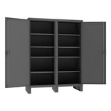DURHAM MFG HDDS246078-8S95 Double Shift Cabinet, 8 Shelves