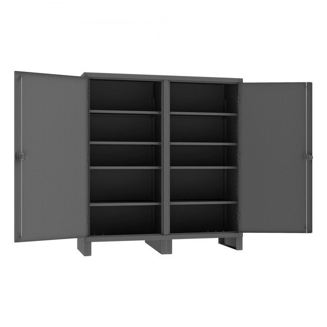 DURHAM MFG HDDS247278-8S95 Double Shift Cabinet, 8 Shelves