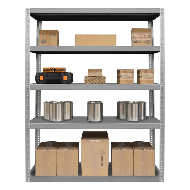 DURHAM MFG HDS-246072-95 Heavy Duty Shelving, 5 Shelves, Gray