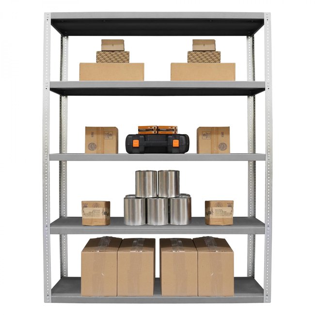 DURHAM MFG HDS-246096-95 Heavy Duty Shelving, 5 Shelves, Gray